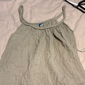 Women's Green Sleeveless Top